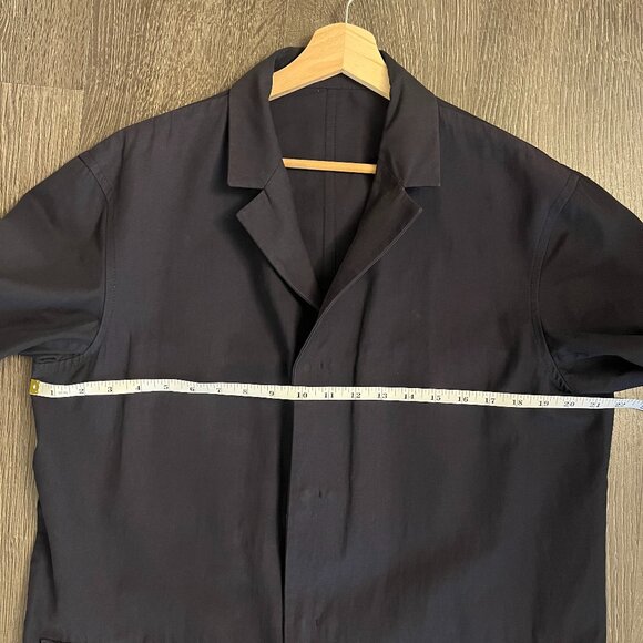 PLAC Navy Blue Mac Coat - Picture 4 of 8